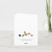 De Pudding van Figgy Feestdagen Kaart (Achterkant)