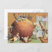 De pudding van Kerstmis Feestdagenkaart (Voorkant / Achterkant)