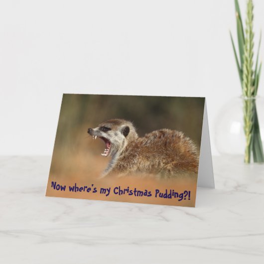 De Pudding van Kerstmis - Kmp- Kerstkaart Feestdagen Kaart (Voorkant)