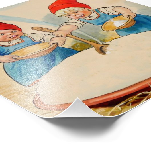 “De puddingkom” van Jenny Nystrom Foto Afdruk (Hoek)