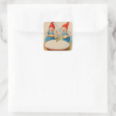 “De puddingkom” van Jenny Nystrom Vierkante Sticker (Tas)
