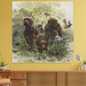 De Pudelpointer Canvas Afdruk (Insitu (Woonkamer))