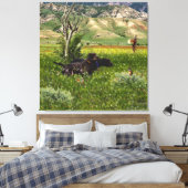 De Pudelpointer Canvas Afdruk (Insitu (Slaapkamer))