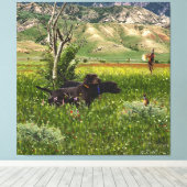 De Pudelpointer Canvas Afdruk (Insitu (Houten vloer))