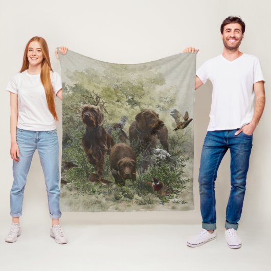 De Pudelpointer Fleece Deken (In situ)