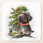 De Pudelpointer Kartonnen Onderzetters (Voorkant)