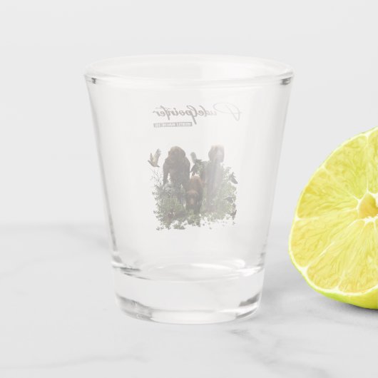 De Pudelpointer Shot Glas (Achterkant)