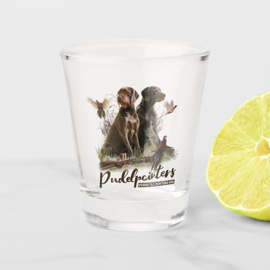 De Pudelpointer Shot Glass Glas (Voorkant)