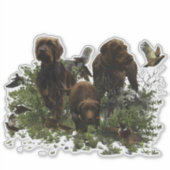 De Pudelpointer Sticker (Voorkant)