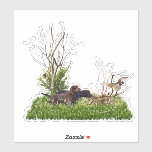 De Pudelpointer Sticker (Vel)