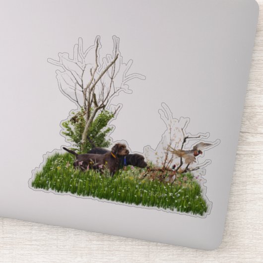 De Pudelpointer Sticker (Detail)