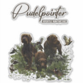 De Pudelpointer Sticker (Voorkant)