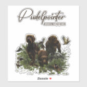 De Pudelpointer Sticker (Vel)