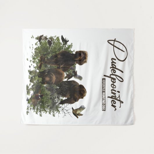 De Pudelpointer Wandkleed (Voorkant (horizontaal))