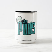 De pudjes tweekleurige koffiemok (Center)