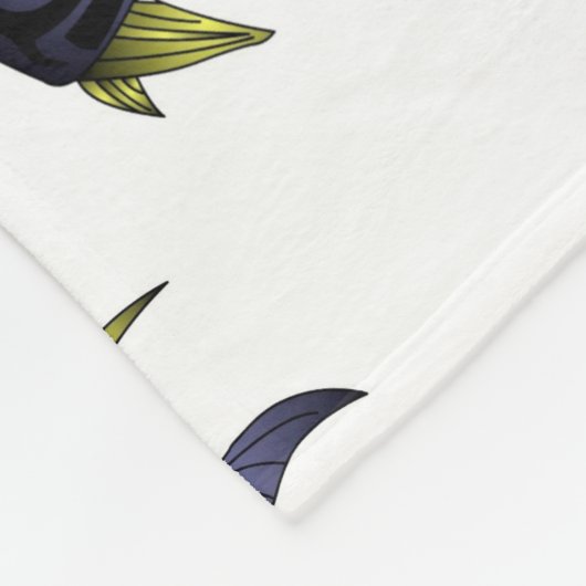 "De Puffer" vis met een hoogte Fleece Deken (Hoek)