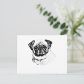 DE PUG BRIEFKAART (Staand voorkant)