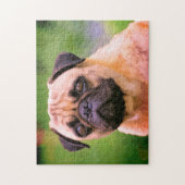 De Pug Dog Art Legpuzzel (Verticaal)