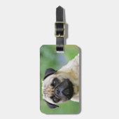 De Pug Dog Bagagelabel (Voorkant verticaal)
