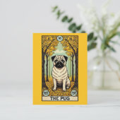De Pug Tarot Kaart (Staand voorkant)