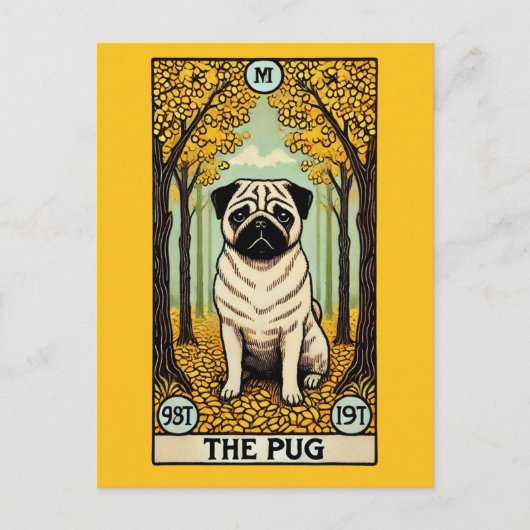 De Pug Tarot Kaart (Voorkant)