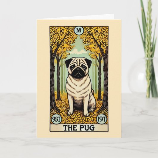 De Pug Tarot Kaart (Voorkant)