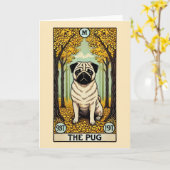 De Pug Tarot Kaart (Gele Bloem)