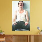 De pugilist 1976 canvas afdruk (Insitu (Woonkamer))