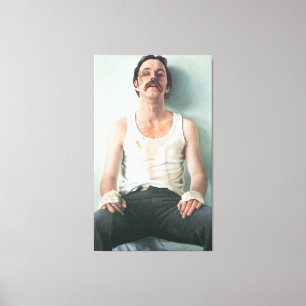 De pugilist 1976 canvas afdruk