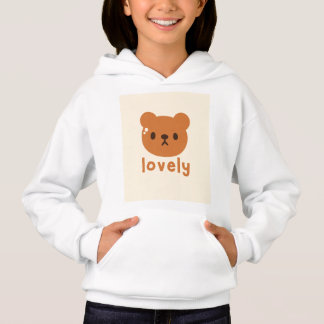 De pullover hoodie design van het mooie meisje