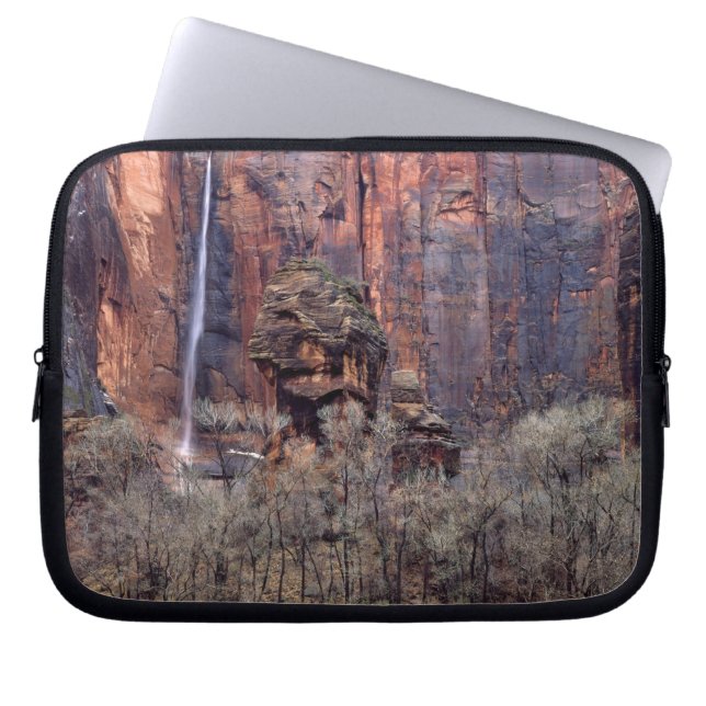 De pulpit en de vluchtige waterval laptop sleeve (Voorkant)