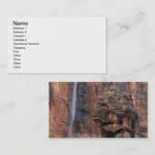 De pulpit en de vluchtige waterval visitekaartje (Voorkant / Achterkant)