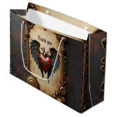 De pulserende hartslag van de mechanica groot cadeauzakje (Voorkant Gekanteld)