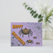 De Pumpkin Headed Crawler Feestdagenkaart (Staand voorkant)