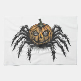 De Pumpkin Headed Crawler-witte achtergrond Theedoek
