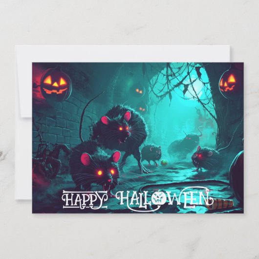 De Pumpkin Plague Parade Halloween Kaart (Voorkant)