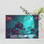 De Pumpkin Plague Parade Halloween Kaart (Staand voorkant)