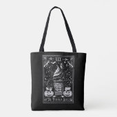 De Pumpkin Spice Tarotkaart Tote Bag (Achterkant)