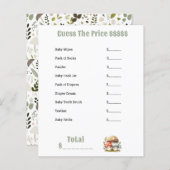 De Punten van de Baby van het Baby shower van padd (Voorkant / Achterkant)