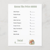 De Punten van de Baby van het Baby shower van padd (Voorkant)