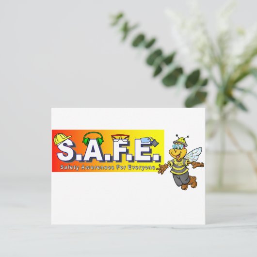 De Punten van de Voorlichting van de veiligheid Briefkaart (Staand voorkant)