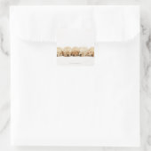 De puppies van de gouden rekruter vierkante sticker (Tas)