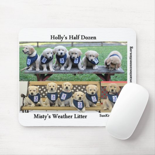 De Puppies van WCC Mousepad Muismat (Met muis)