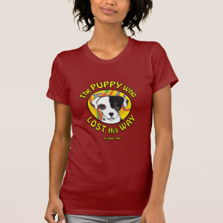 De puppy die zijn weg heeft verloren - verhaal t-shirt