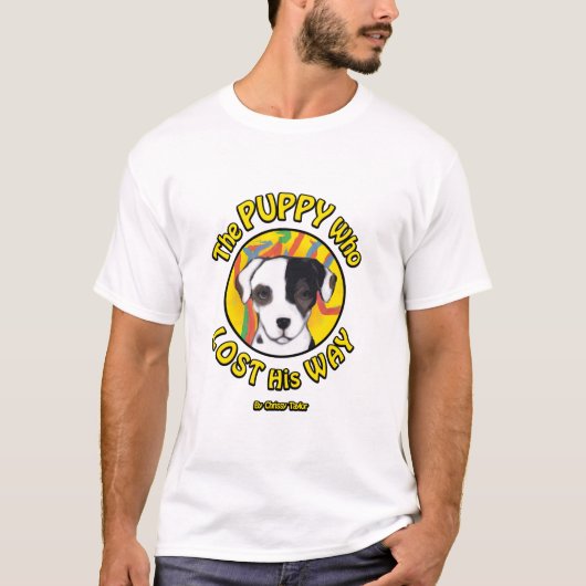 De puppy die zijn weg heeft verloren - verhaal t-shirt (Voorkant)