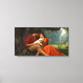 De puppy love canvas afdruk (Voorkant)