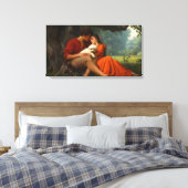 De puppy love canvas afdruk (Insitu (Slaapkamer))