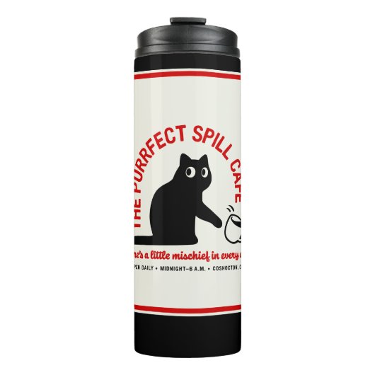 De Purfect Spill Cafe Thermal Tumbler Thermosbeker (Voorkant)