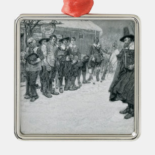 De Puritan Governor Metalen Ornament