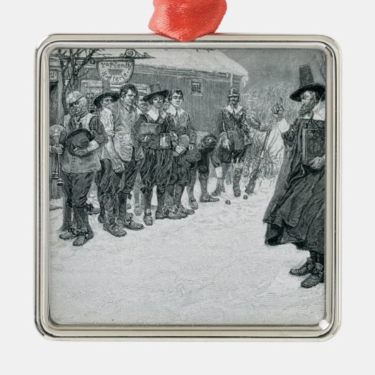 De Puritan Governor Metalen Ornament (Voorkant)